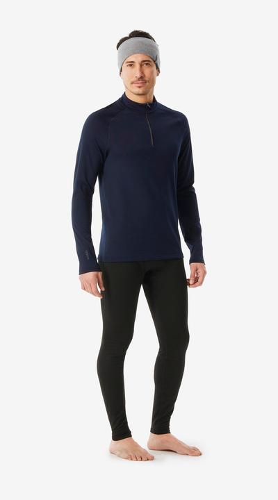 Image du produit Wedze Sous-vêtements de ski fonctionnels homme 1/2 zip - BL 500 bleu marine (XL)