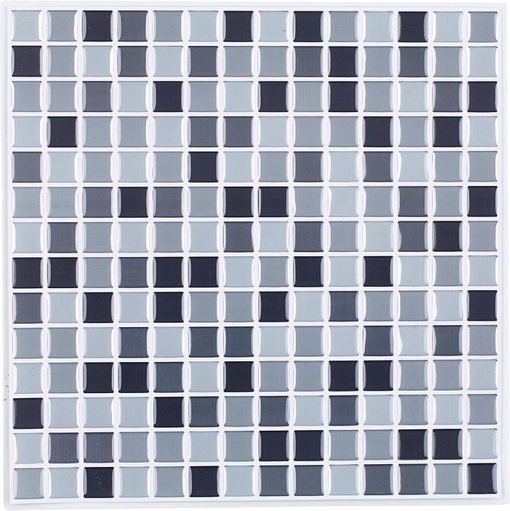 Produktbild Infactory Selbstklebende 3D-Mosaik-Fliesenaufkleber "Dezent", 3er-Set