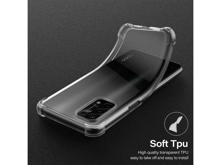 Immagine prodotto Screenguard Oppo A54 5G Custodia Crystal Soft Airbag Bumper (Oppo A54 5G)