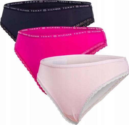 Tommy Hilfiger Damen-Bikini im 3er-Pack aus Micro-Spitze (XS)