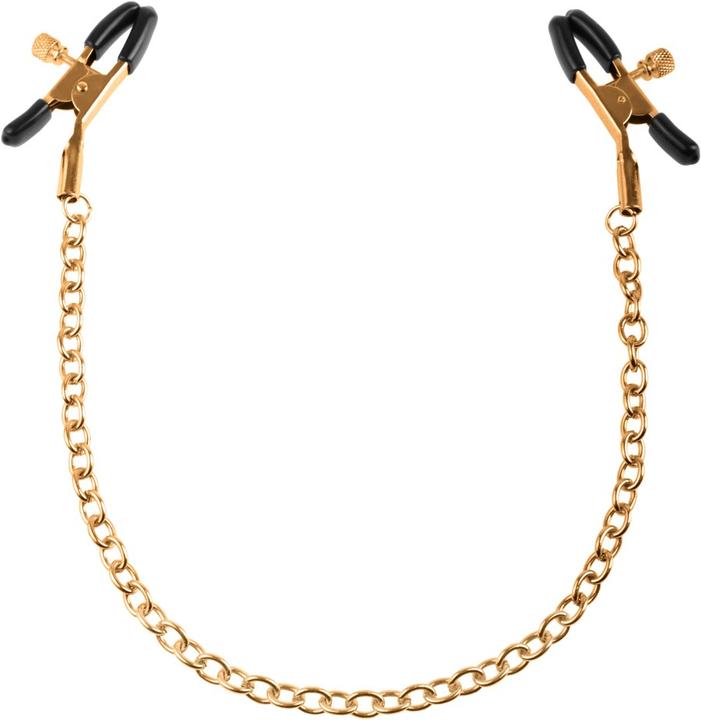 Shots FFS Gold Chain Nipple Clamps