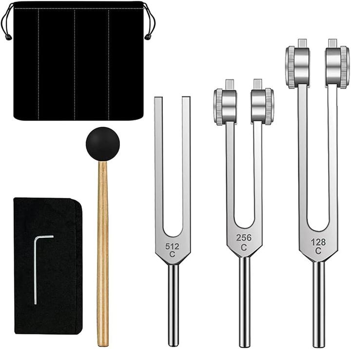 Produktbild Ocnvlia 3-teiliges Stimmgabel-Set (128 Hz, 256 Hz, 512 Hz)