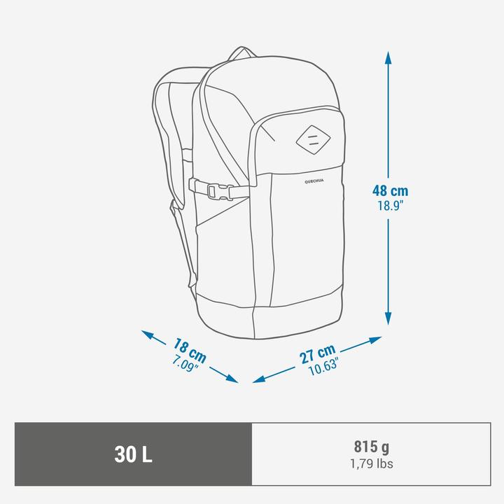 Actual product image Quechua Hiking rucksack 30 L - NH500 Arpenaz (30 l)