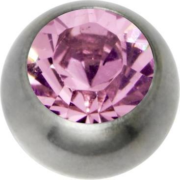 Produktbild Bijouteria 1.2mm Titan Piercingteil (Kristall, Titan)