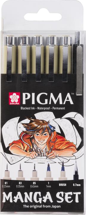 Sakura Pigma (Nero, 6 x)