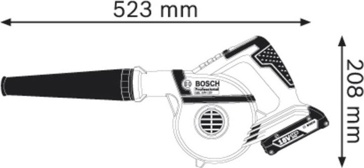 Actual product image Bosch Professional GBL 18V-120 (Rechargeable battery operated, Workshop blower)