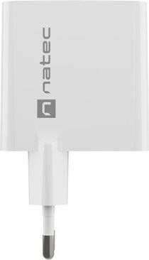 Produktbild Genesis Ladowarka sieciowa Natec Ribera Gan 1x USB-A + 1x USB-C 45W biala (45 W)