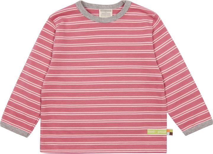 Produktbild loud + proud Shirt Langarm Streifen Mauve (62, 63, 64, 65, 66, 68)