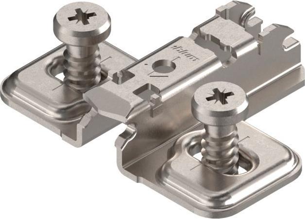 Blum Plaques de montage cruciforme CLIP montage d'angle (Plaque de clou, 1 pcs)