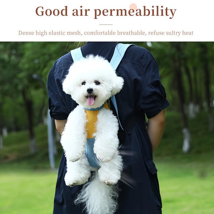 Produktbild Alopini Verstellbarer Tierrucksack für Hunde und Katzen, bequeme Passform, Polyestermaterial mit (Hund, Katze, Atmungsaktiv)
