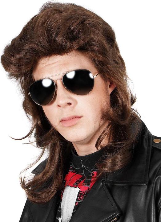 Actual product image Maskworld Rocker Vokuhila Perücke - Kostüm Faschingsperücke