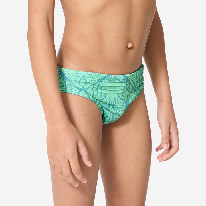 Produktbild Watko Badehose Slip Wasserball Jungen - 500 Tiki türkis (12, 13, 14)