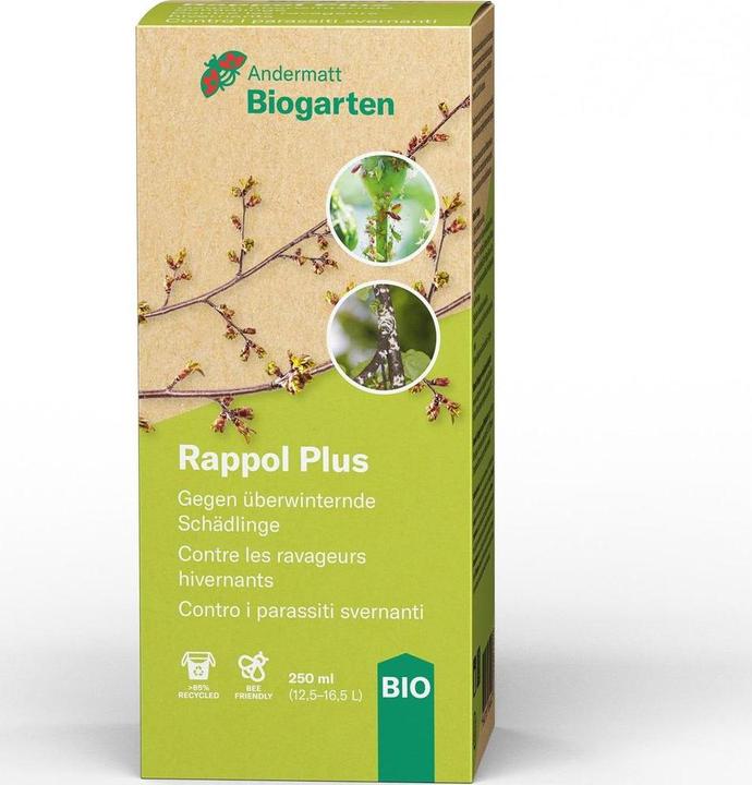 Immagine prodotto Andermatt Biogarten Rappol Plus (Pulce della foglia di bosso, Fragore, Acari del ragno rosso, Succhiatore di foglie di pera, Bianco mosche, Cicale e cimici a foglia, Cocciniglie)