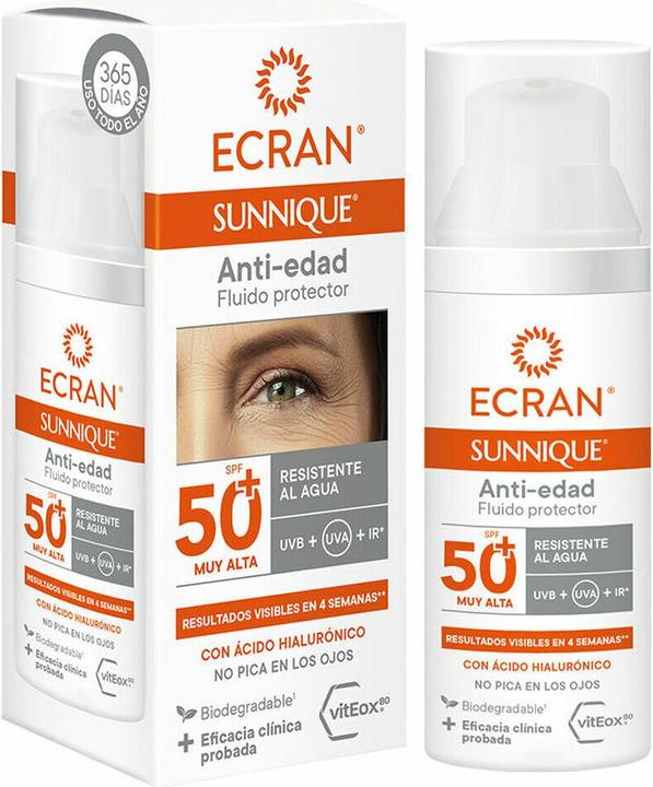 Produktbild Ecran SUNNIQUE Anti-Aging Facial SPF50 50ml (Sonnencreme, SPF 50+, 50 ml)