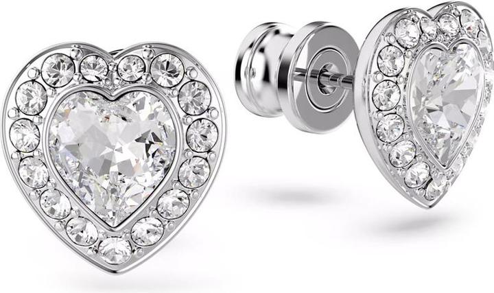 Produktbild Swarovski x Ariana Grande Ohrstecker Verschiedene Schliffe Herz Weiss Rhodiniert (Swarovski Metall)