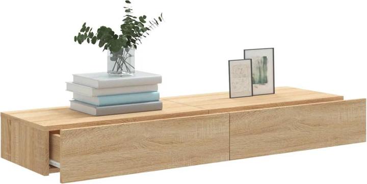 Image du produit VidaXL TV Schrank mit LED-Leuchten Fernsehschrank Lowboard 2 Stk. Sonoma-Eiche