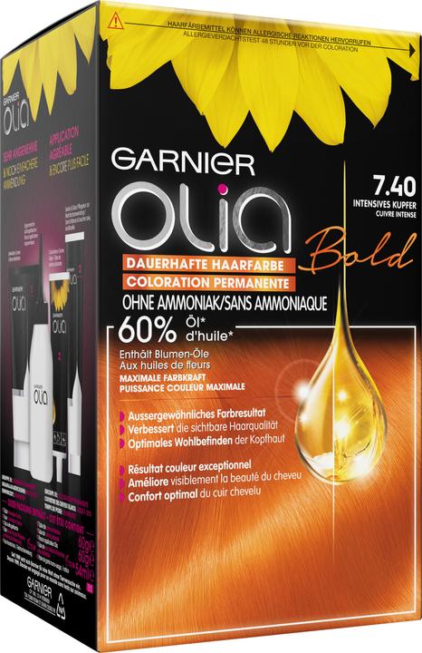 Actual product image Garnier Olia (14793 Intense copper)