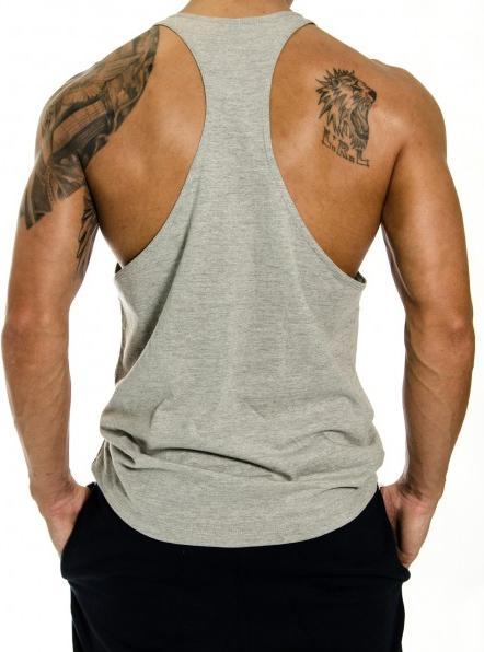 Actual product image Gym Generation Warriors Invicible Stringer GREY (XL)
