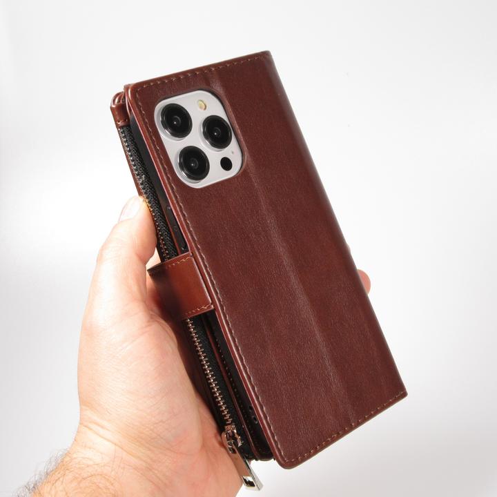 Produktbild PhoneLook Hülle Brieftaschen-Hülle luxuriös und raffiniert mit Magnet Verschluss & Münz- und Kartenfach (Apple iPhone 14 Pro)