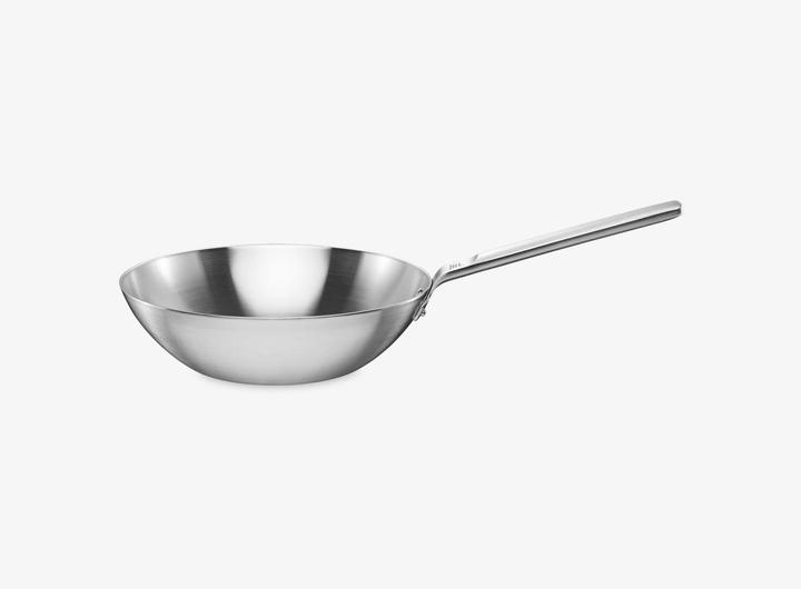 Immagine prodotto Fiskars Norden Steel Wok, 28cm, non rivestito (28 cm, Wok, Acciaio inossidabile)