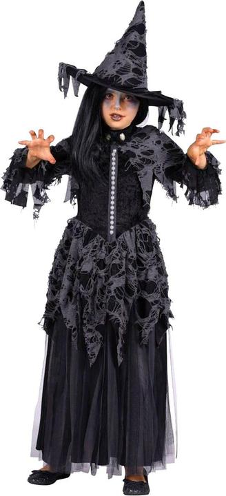 Image du produit Thetru robe de fille vaudou sorcière, la mort, noir (116, 128)