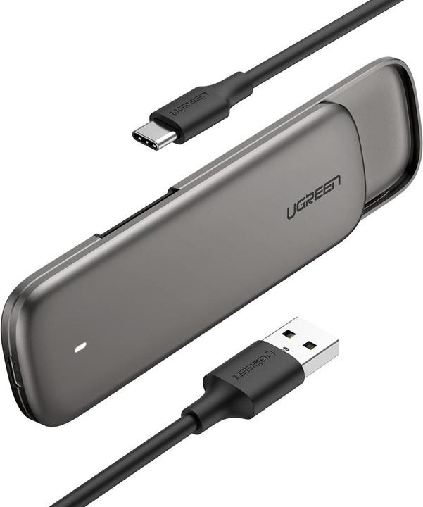 Ugreen Contenitore per M.2 NGFF SATA SSD 6 Gbit/s USB-C 3.1 Gen2 (M.2 2230, M.2 2240, M.2 2260, M.2 2242)