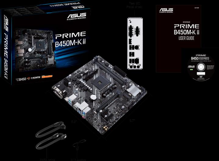 Produktbild ASUS PRIME B450M-K II (AM4, AMD B450, mATX)