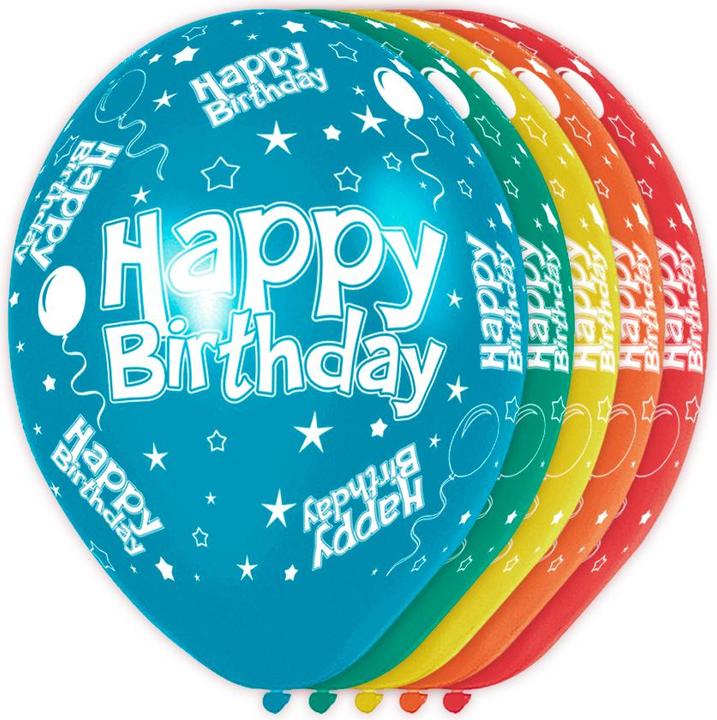 Immagine prodotto Folat Palloncini di buon compleanno (5 x)