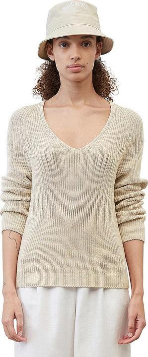 Actual product image Marc O'Polo Cardigan Stich Pullover V-Neck sandy melange (M)