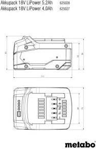Image du produit Metabo Pack de batteries Li-Power (18 V)