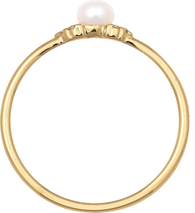 Image du produit Elli DIAMONDS Bague de fiançailles Perle Diamant (0.03 ct.) 585 Or jaune (58, Or 585/14 K)