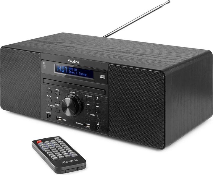 Image du produit Audizio Radio/Lecteur CD Prato Noir (FM, DAB+ DAB, Bluetooth)