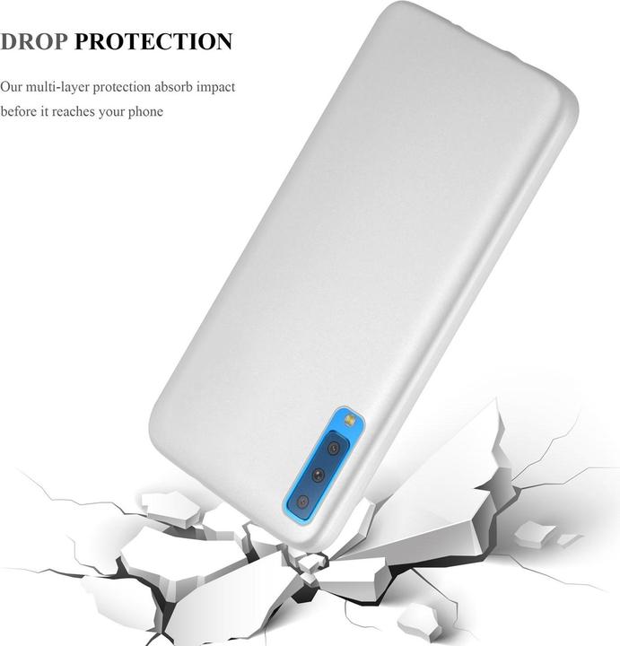 Actual product image Cadorabo TPU Matt Metallic Cover (Samsung Galaxy A7 (2018))