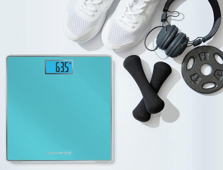 Produktbild Rowenta Classic BS1503 Square Turquoise Elektronische Personenwaage (160 kg)