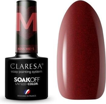 Claresa Kiss Me! UV-Nagellack 5ml - 5er-Pack (Rot, Farblack)