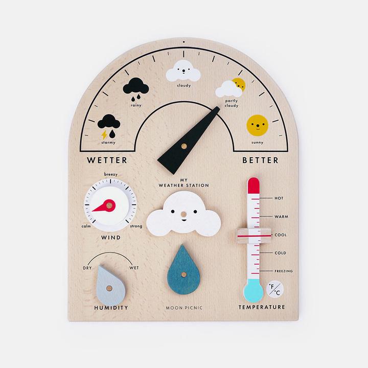 Produktbild Moon Picnic Holz Wetterstation