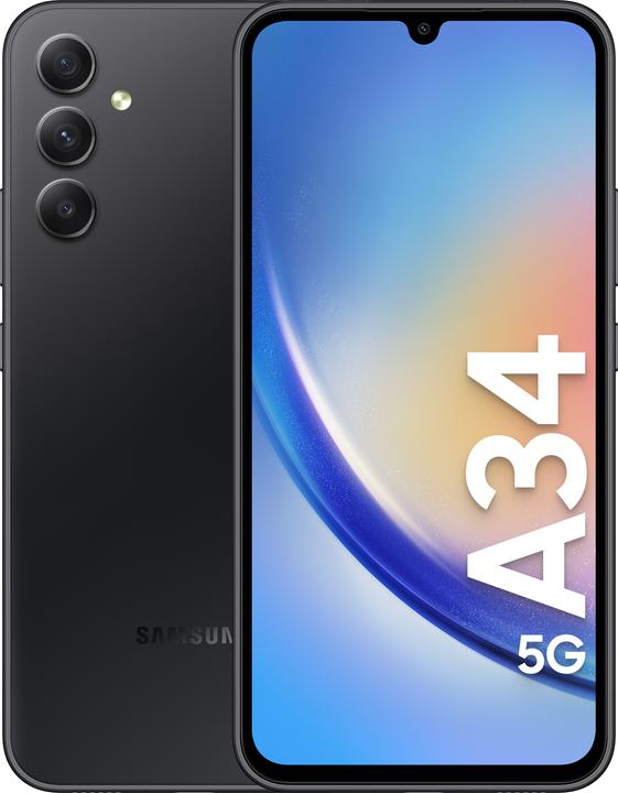 Samsung Galaxy A34 5G (128 GB, Awesome Graphite, 6.60", Dual SIM, 48 Mpx, 5G)