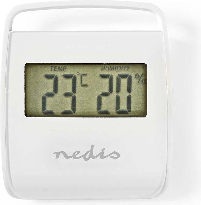 Image du produit Nedis Thermomètre numérique | Intérieur | Température ambiante | Humidité ambiante | Blanc