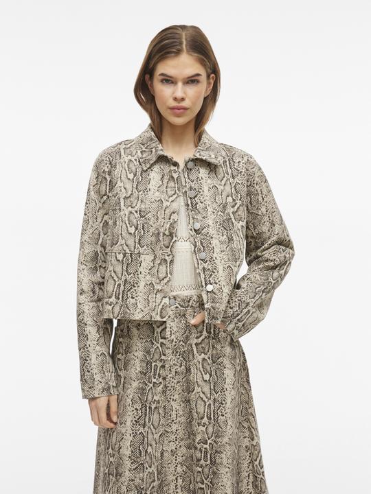 Actual product image Vila Schlangenprint Jeansjacke (36)