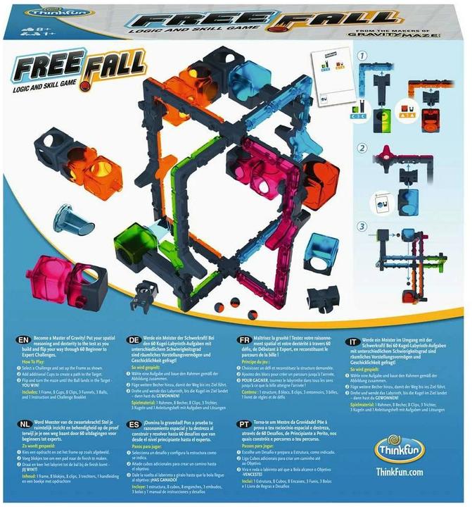 Image du produit Thinkfun Free Fall (Anglais, Français, Portugais, Italien, Néerlandais, Allemand, Espagnol)