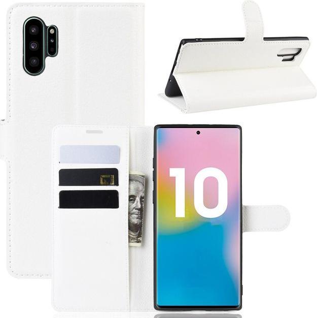 Productafbeelding MU Classic Litchi Leren Boekomslag Serie (Samsung Galaxy Note 10+ 5G, Samsung Galaxy Note 10+)
