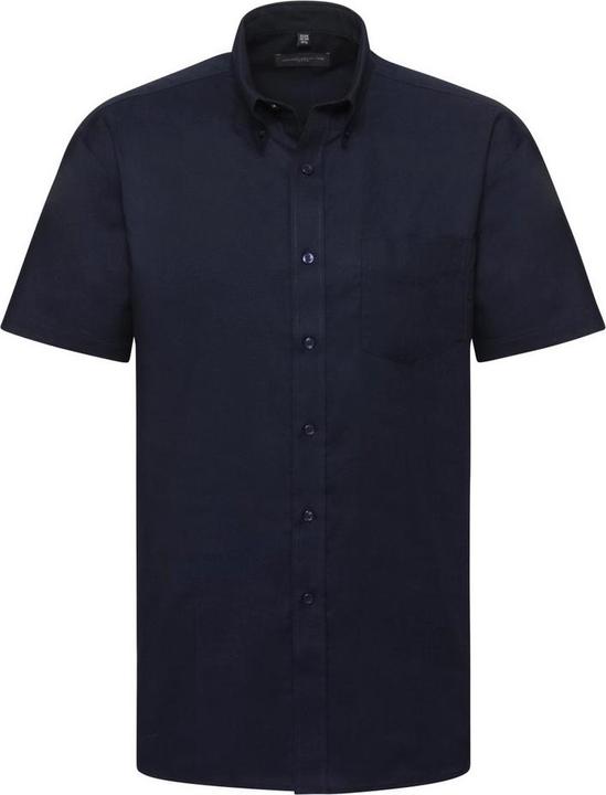 Russell Collection Oxford Hemd Kurzarm pflegeleicht