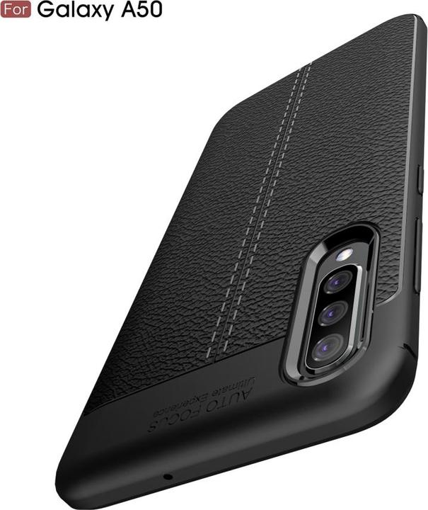 Produktbild Screenguard Samsung Galaxy A50 Hülle Leather Design TPU Cover (Samsung Galaxy A50)