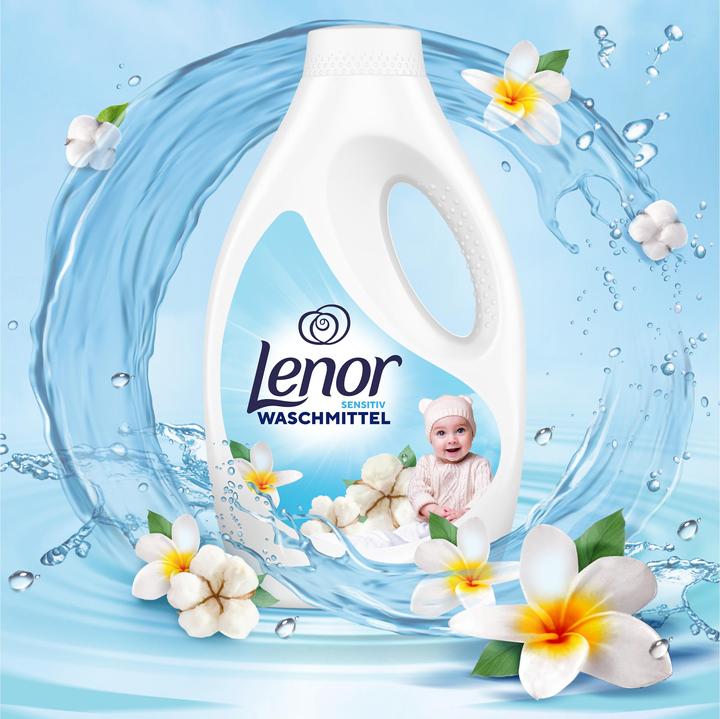 Actual product image Lenor Cotton blossom and tiare flower (100 Washing cycles, Liquid)