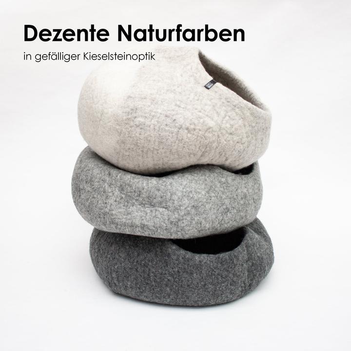 Actual product image LucyBalu PEBBLE KatzenhÃ¶hle aus Filz (Cat)