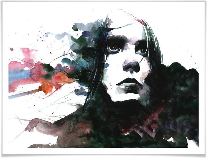 Image du produit Trenddeko Aquarelle Face 01 (80 x 60 cm)