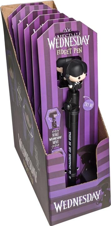Actual product image Blue Sky Mercredi - Stylo à bille de Mercredi Addams (Black, 1 x)