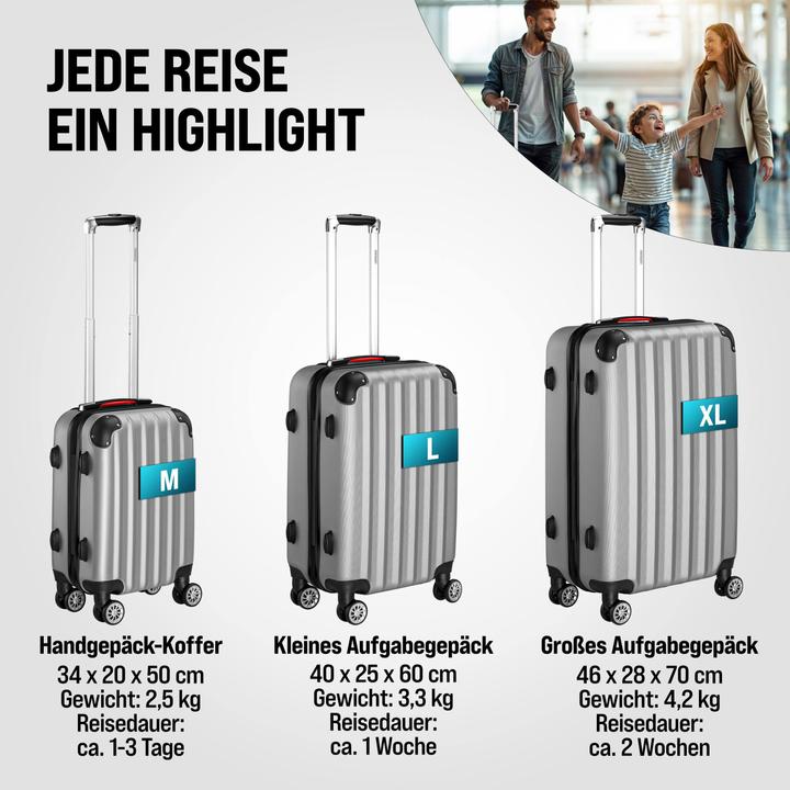 Image du produit Monzana Valise rigide avec accessoires Lot de 3