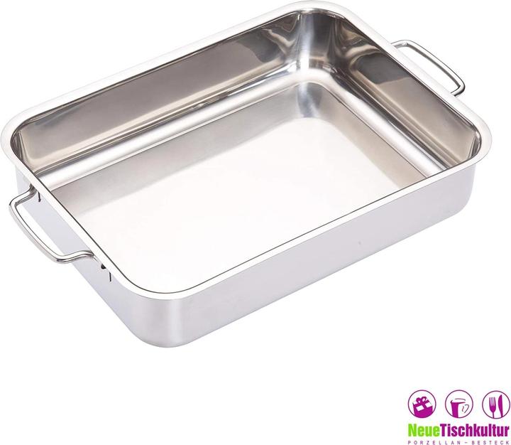 Immagine prodotto neuetischkultur Girarrosto rettangolare, acciaio inox (Pirofila + casseruola, Acciaio inossidabile)
