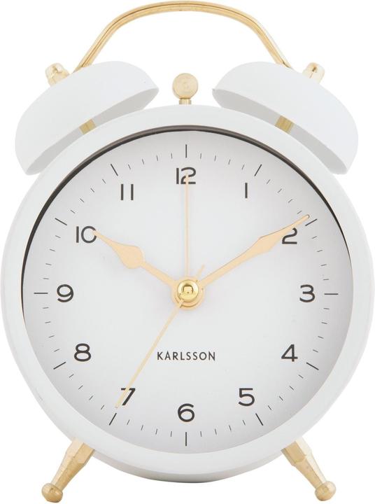 Produktbild Karlsson Klassischer Wecker Twin Bell White